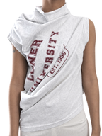 draped loner university - t